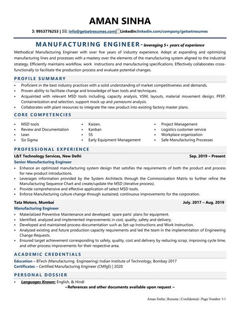 fabrication engineer resume